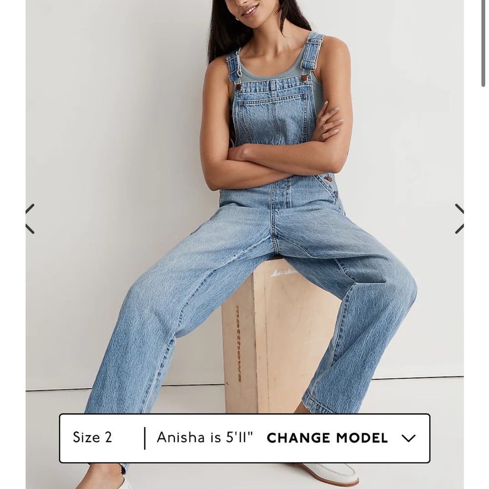 Madewell oversized overalls